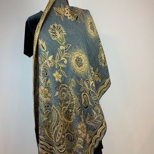 Gold Metallic Table Runner or Scarf or Wrap